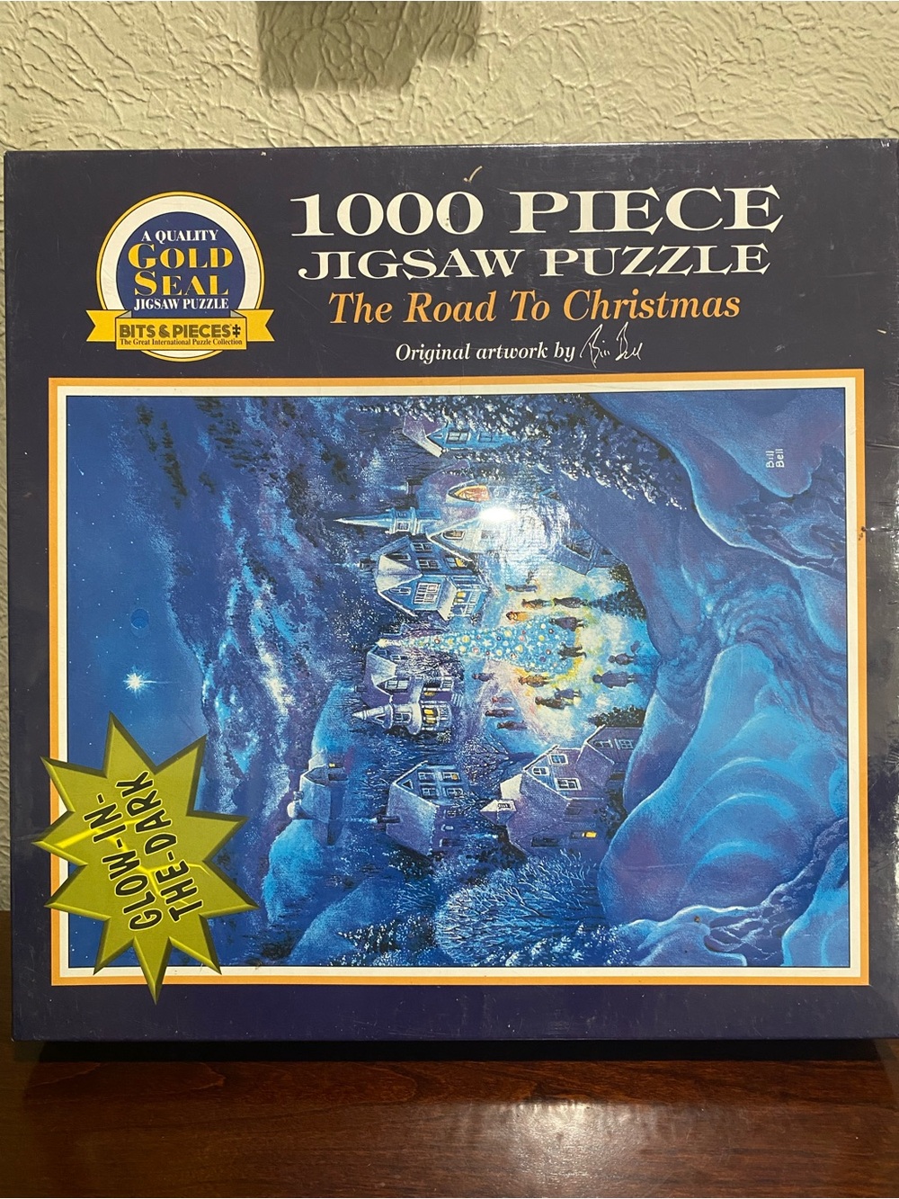 Vintage, (1995) Gold Seal 1000-Piece Jigsaw Puzzle - The Road To Christmas